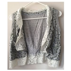 Japanese Flower Lace Vest for Summer